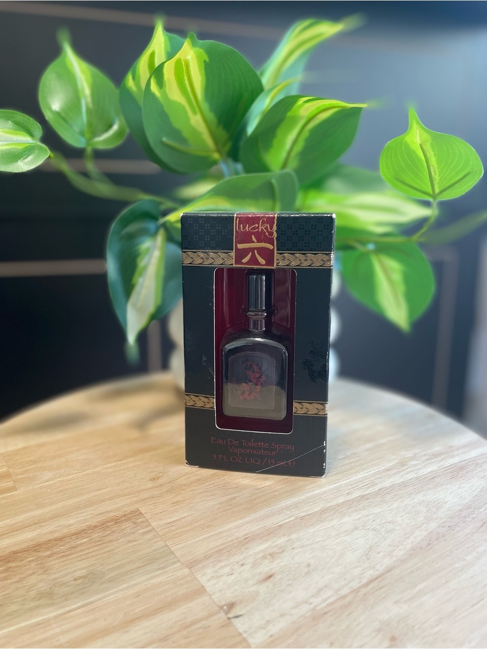 Lucky Brand Red Mens Eau de Toilette Spray - Black & Red Bottle